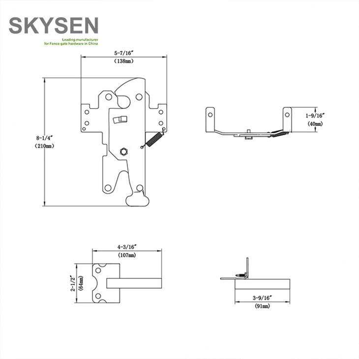 Vinyl Fence Double Gate Latch