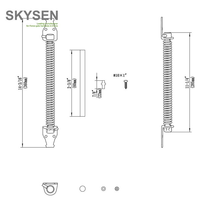 Metal Garden Gate Spring Closer